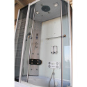 Kabina z Hydromasażem WSH7106LWS 120x80 lewa biała sauna