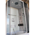 Kabina z Hydromasażem WSH7106RWS 120x80 prawa biała sauna