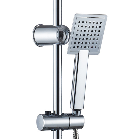 ZESTAW PRYSZNICOWY ŁAZIENKOWY Z DESZCZOWNICĄ ŚCIENNY MANS CHROM