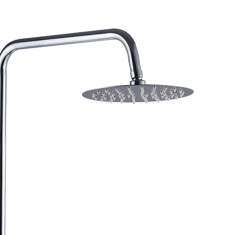 BATERIA PRYSZNICOWA ŁAZIENKOWA ŚCIENNA ZESTAW Z DESZCZOWNICĄ MILTON CHROM