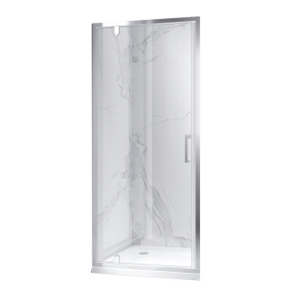 DRZWI PRYSZNICOWE UCHYLNE DO WNĘKI ZES-KZ18B-80 CHROM 80 CM 6 MM