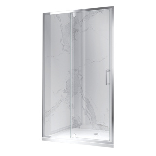 DRZWI PRYSZNICOWE UCHYLNE DO WNĘKI ZES-KZ19E-110 CHROM 110 CM 6 MM