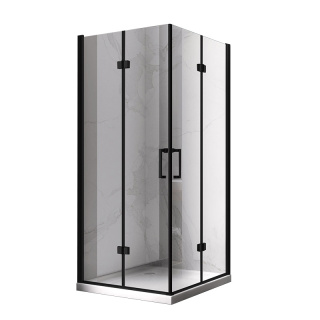 KABINA PRYSZNICOWA KWADRATOWA ZES-KZ08B-BL-80 CZARNA 80x80 CM