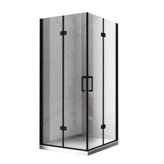 KABINA PRYSZNICOWA KWADRATOWA ZES-KZ08D-BL-100 CZARNA 100x100 CM