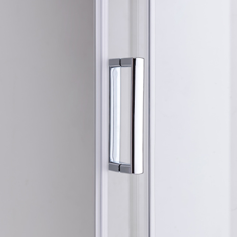 KABINA PRYSZNICOWA KWADRATOWA Z BRODZIKIEM KZ93C/ST06A CHROM/CZARNY 100x100