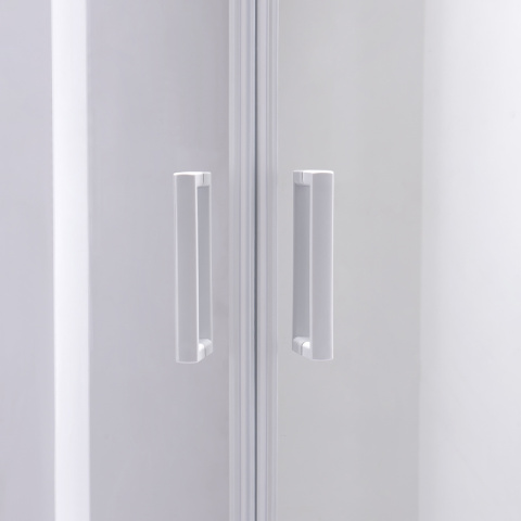 KABINA PRYSZNICOWA PÓŁOKRĄGŁA Z BRODZIKIEM KZ94C/ST01C BIAŁY/BIAŁY 100x100