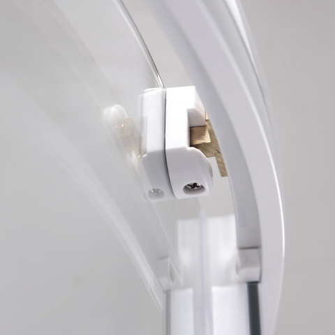 KABINA PRYSZNICOWA PÓŁOKRĄGŁA Z BRODZIKIEM KZ94C/ST01C BIAŁY/BIAŁY 100x100