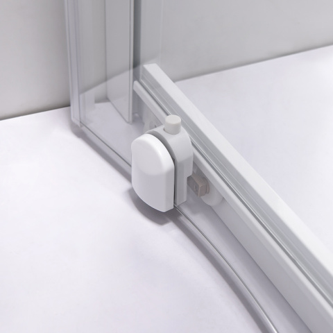 KABINA PRYSZNICOWA PÓŁOKRĄGŁA Z BRODZIKIEM KZ94C/ST01C BIAŁY/BIAŁY 100x100