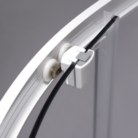 KABINA PRYSZNICOWA PÓŁOKRĄGŁA Z BRODZIKIEM KZ94C/ST01C BIAŁY/BIAŁY 100x100