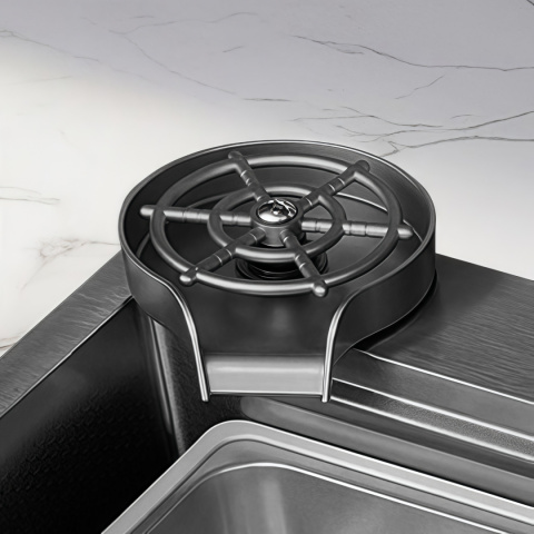 ZLEWOZMYWAK JEDNOKOMOROWY WIELOFUNKCYJNY COSTA 75X46 CZARNY ZLEW KUCHENNY