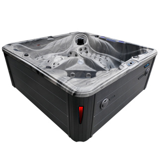 JACUZZI OGRODOWE WANNA SPA702 ODYSSEY OBUDOWA ANTRACYT 230x230 CM