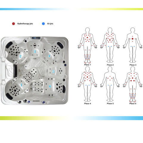 JACUZZI OGRODOWE WANNA SPA703A	CAPPUCCINO OBUDOWA KAWA 230x230 CM