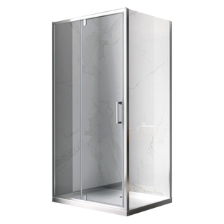 KABINA PRYSZNICOWA PROSTOKĄTNA ZES-KZ06D-120X80 CHROM 120x80 CM