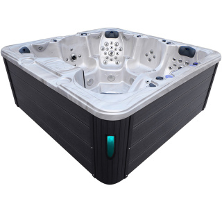 JACUZZI OGRODOWE WANNA SPA703A	CAPPUCCINO OBUDOWA ANTRACYT 230x230 CM