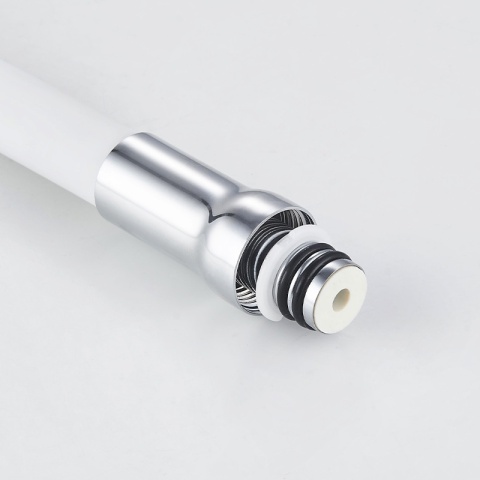 BATERIA KUCHENNA ŚCIENNA EBRO GIĘTKA BIAŁA WYLEWKA PODSTAWA CHROM