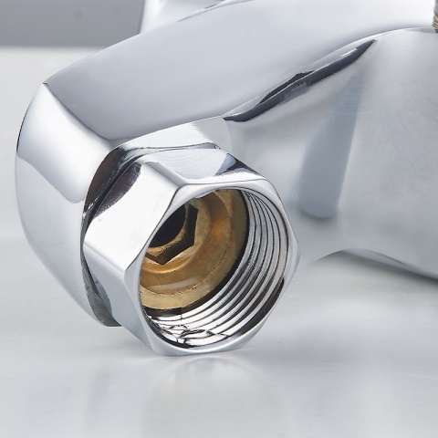 BATERIA KUCHENNA ŚCIENNA EBRO GIĘTKA CZARNA WYLEWKA PODSTAWA CHROM