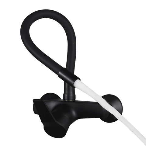 BATERIA KUCHENNA ŚCIENNA EBRO GIĘTKA CZARNA WYLEWKA PODSTAWA CZARNA