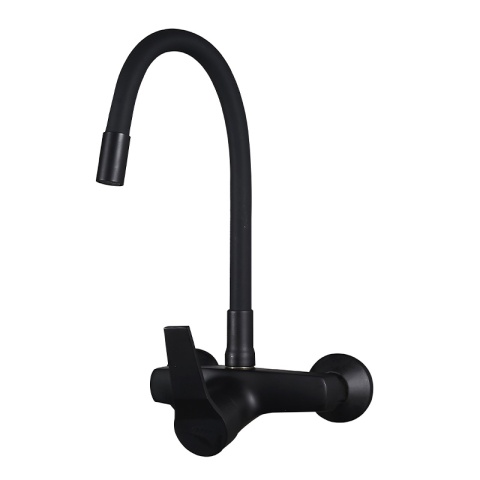 BATERIA KUCHENNA ŚCIENNA EBRO GIĘTKA CZARNA WYLEWKA PODSTAWA CZARNA