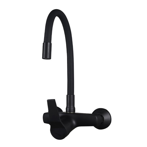 BATERIA KUCHENNA ŚCIENNA EBRO GIĘTKA CZARNA WYLEWKA PODSTAWA CZARNA