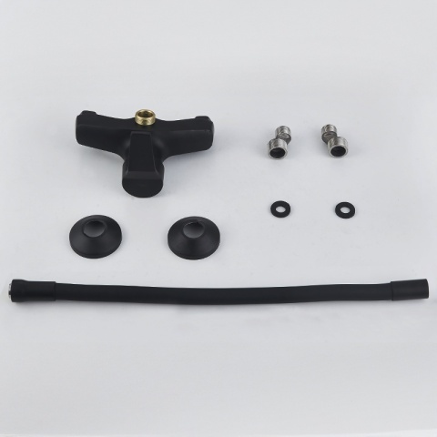 BATERIA KUCHENNA ŚCIENNA EBRO GIĘTKA CZARNA WYLEWKA PODSTAWA CZARNA