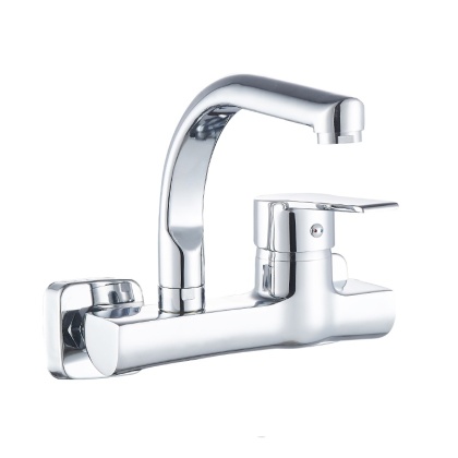 BATERIA KUCHENNA ŚCIENNA OBROTOWA WYLEWKA KRAN ELBA CHROM