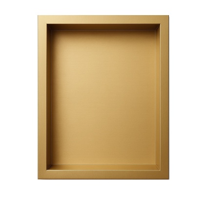 PÓŁKA ŁAZIENKOWA WNĘKOWA IGA Z KOŁNIERZEM ZŁOTY 30X20X10 CM