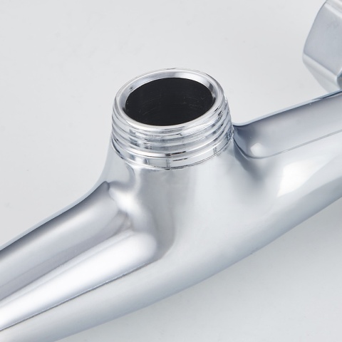 BATERIA KUCHENNA ŚCIENNA OBROTOWA DŁUGA WYLEWKA KRAN RETRO FLORA CHROM