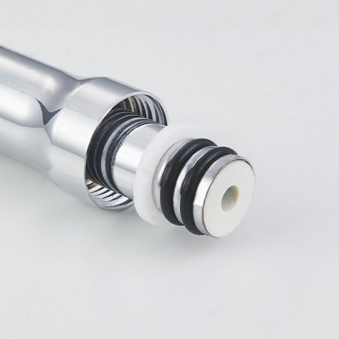 BATERIA KUCHENNA ŚCIENNA HARBOR GIĘTKA CZARNA WYLEWKA PODSTAWA CHROM