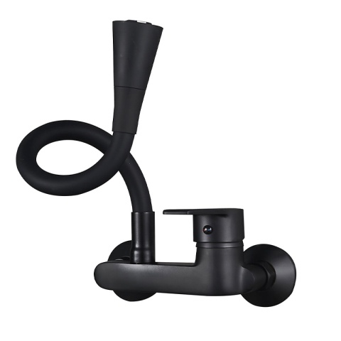 BATERIA KUCHENNA ŚCIENNA HARBOR GIĘTKA CZARNA WYLEWKA PODSTAWA CZARNA