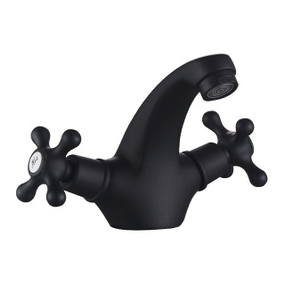 BATERIA UMYWALKOWA ŁAZIENKOWA STOJĄCA RETRO VIOLA CZARNA