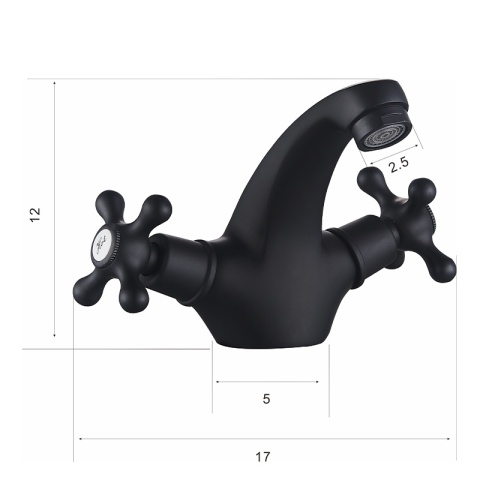 BATERIA UMYWALKOWA ŁAZIENKOWA STOJĄCA RETRO VIOLA CZARNA