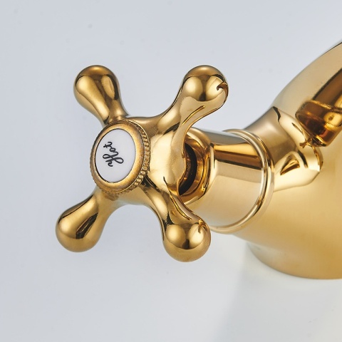 BATERIA UMYWALKOWA ŁAZIENKOWA STOJĄCA RETRO VIOLA ZŁOTA