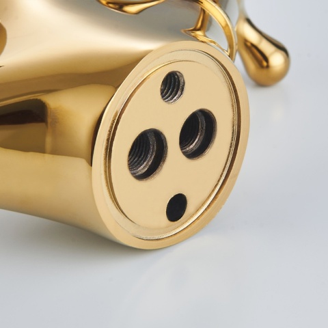 BATERIA UMYWALKOWA ŁAZIENKOWA STOJĄCA RETRO VIOLA ZŁOTA