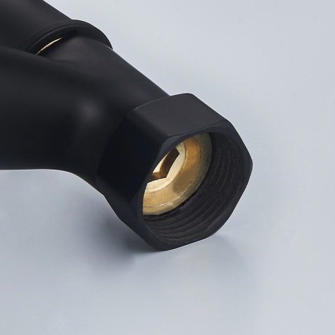 BATERIA WANNOWA ŚCIENNA PRYSZNICOWA ŁAZIENKOWA RETRO ZESTAW GLEN-BL CZARNA