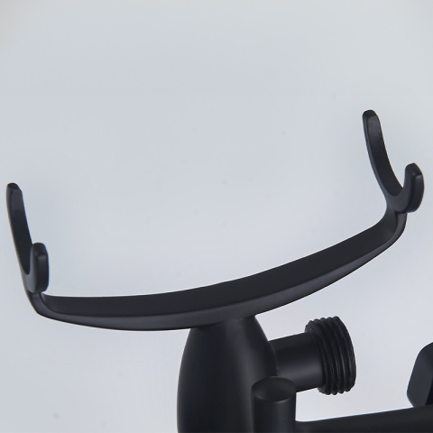 BATERIA WANNOWA ŚCIENNA PRYSZNICOWA ŁAZIENKOWA RETRO ZESTAW GLEN-BL CZARNA