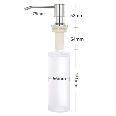 DOZOWNIK DO PŁYNU DO NACZYŃ DO ZLEWOZMYWAKA ZLEWU KUCHENNEGO CZARNY TARA-BL-2