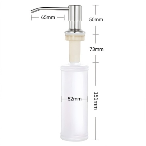 DOZOWNIK DO PŁYNU DO NACZYŃ DO ZLEWOZMYWAKA ZLEWU KUCHENNEGO CZARNY TARA-BL