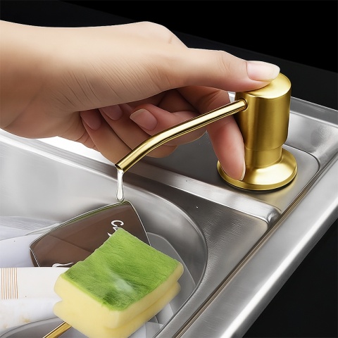 DOZOWNIK DO PŁYNU DO NACZYŃ DO ZLEWOZMYWAKA ZLEWU KUCHENNEGO ZŁOTY TARA-GL-2