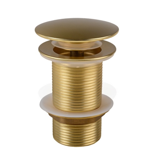 KOREK DO UMYWALKI KLIK-KLAK BEZ PRZELEWU LARS-GL-BR ZŁOTY SZCZOTKOWANY