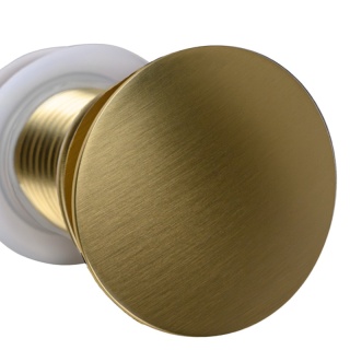 KOREK DO UMYWALKI KLIK-KLAK BEZ PRZELEWU LARS-GL-BR ZŁOTY SZCZOTKOWANY