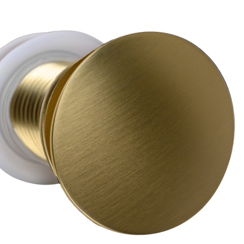 KOREK DO UMYWALKI KLIK-KLAK BEZ PRZELEWU LARS-GL-BR ZŁOTY SZCZOTKOWANY