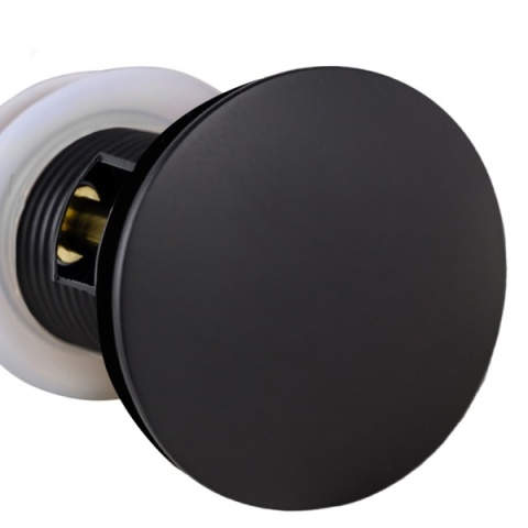 KOREK DO UMYWALKI KLIK-KLAK AUTOMATYCZNY Z PRZELEWEM KARL-BL CZARNY