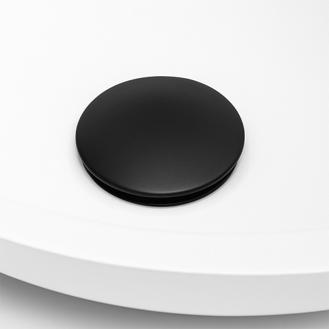 KOREK DO UMYWALKI KLIK-KLAK AUTOMATYCZNY Z PRZELEWEM KARL-BL CZARNY