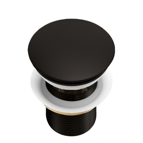 KOREK DO UMYWALKI KLIK-KLAK AUTOMATYCZNY Z PRZELEWEM KARL-BL CZARNY