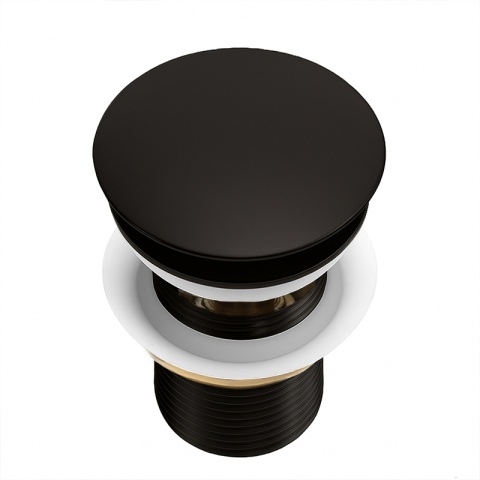 KOREK DO UMYWALKI KLIK-KLAK AUTOMATYCZNY Z PRZELEWEM KARL-BL CZARNY