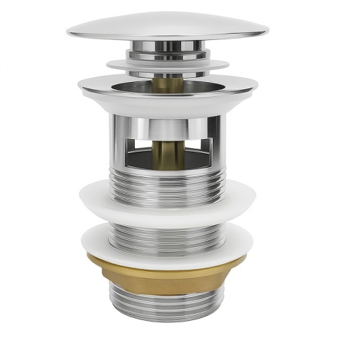 KOREK DO UMYWALKI KLIK-KLAK AUTOMATYCZNY Z PRZELEWEM KARL-CH CHROM