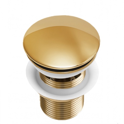 KOREK DO UMYWALKI KLIK-KLAK AUTOMATYCZNY Z PRZELEWEM KARL-GL ZŁOTY