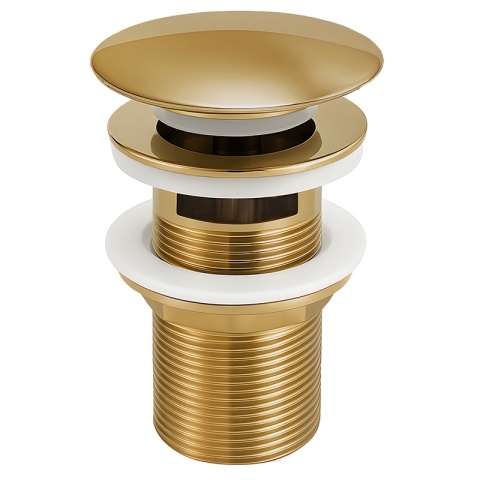 KOREK DO UMYWALKI KLIK-KLAK AUTOMATYCZNY Z PRZELEWEM KARL-GL ZŁOTY