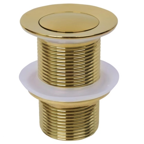 KOREK DO UMYWALKI KLIK-KLAK AUTOMATYCZNY BEZ PRZELEWU MARK-GL ZŁOTY