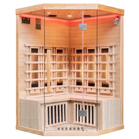 SAUNA SUCHA INFRARED NISKOTEMPERATUROWA ALTA6 2-3 OSOBOWA 120x120 CM